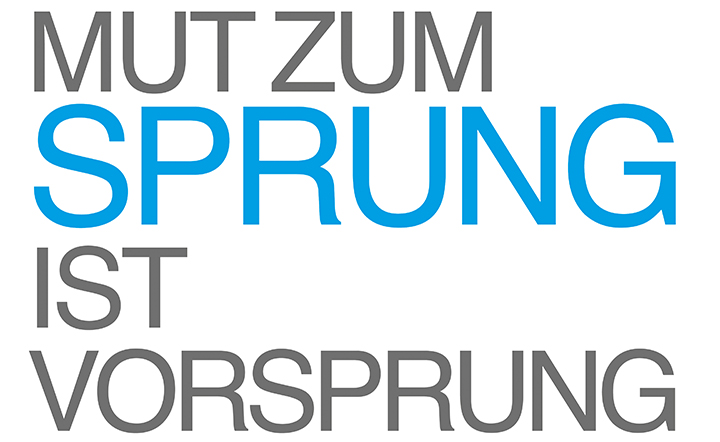 Mut zum Sprung ist Vorsprung